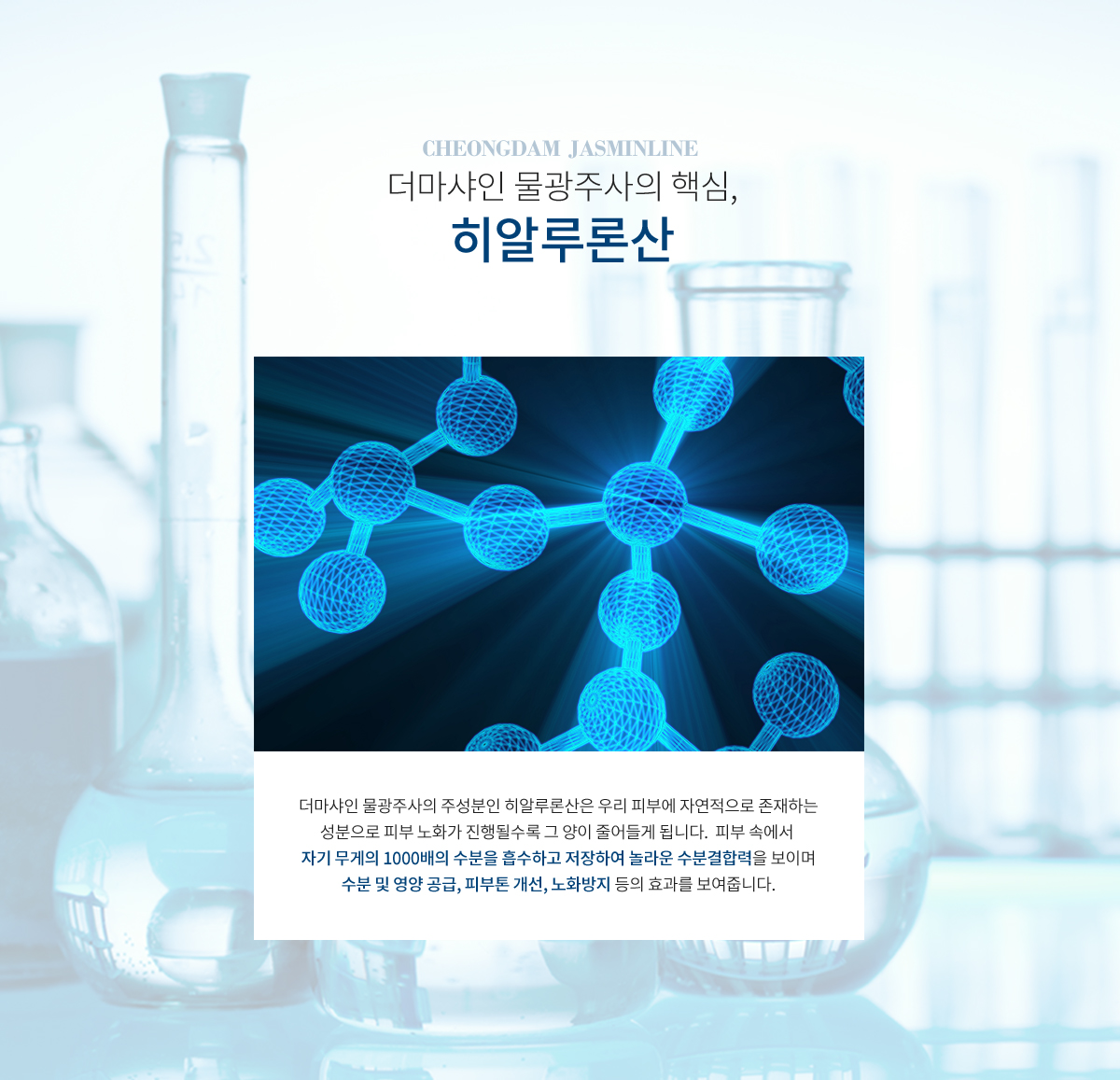 더마샤인 물광주사의 핵심, 히알루론산